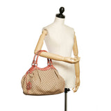 Gucci Sukey Handbag Brown Diamante Canvas