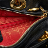 Dior Lady Dior Medium Black Cannage Quilted Leather
