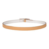 Hermes Beige/White Leather Behapi Double Tour Bracelet Small ( )