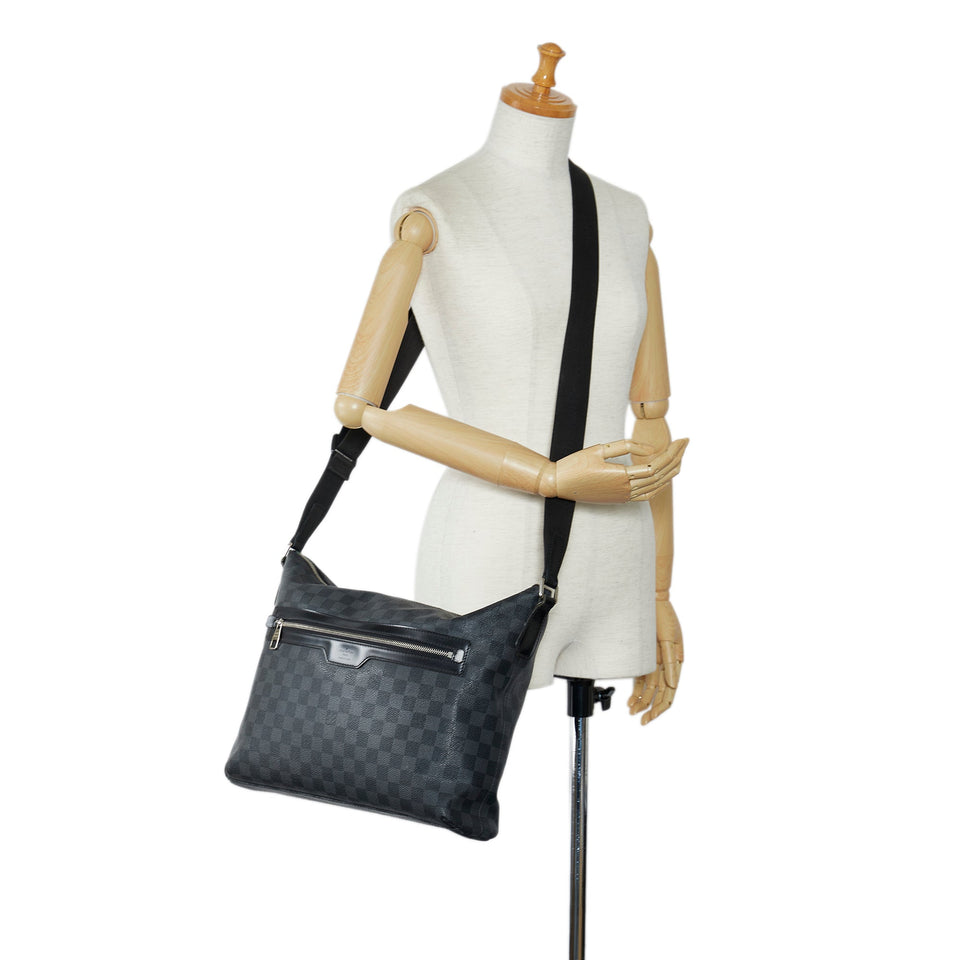Black Louis Vuitton Damier Graphite Mick MM Crossbody Bag