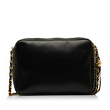 Chanel Triple CC Camera Bag Black Lambskin Gold