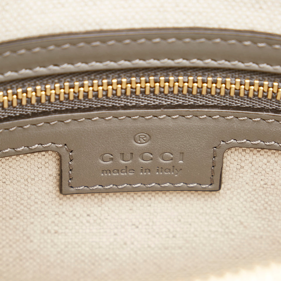Gucci GG Handbag Grey Matelassé Leather
