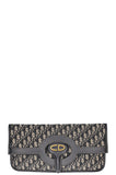 CHRISTIAN DIOR Foldover Clutch Oblique