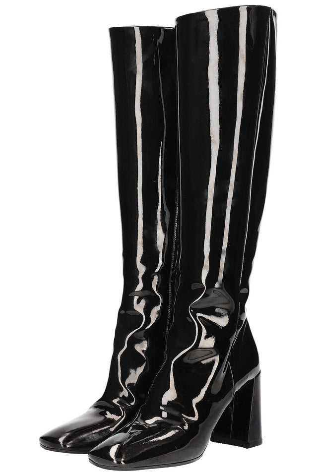 PRADA Boots Patent Black