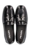 PRADA Triangle Logo Loafers Black