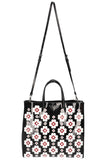 PRADA Spazzolato Tote with Geometric Black