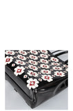PRADA Spazzolato Tote with Geometric Black