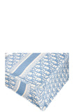CHRISTIAN DIOR Medium Book Tote Oblique Embroidery Baby Blue
