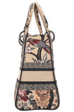 CHRISTIAN DIOR Medium D-Lite Bag Toile de Jouy Jardin d'Hiver Embroidery