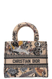 CHRISTIAN DIOR Medium D-Lite Bag Toile de Jouy Jardin d'Hiver Embroidery