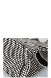 CHRISTIAN DIOR Houndstooth Book Tote Black & White