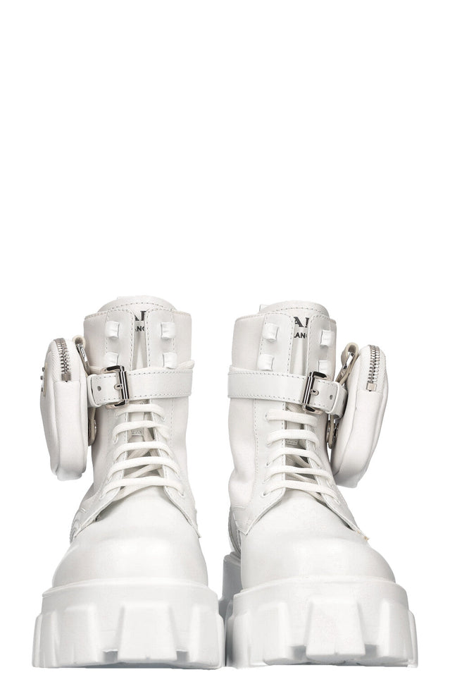 PRADA Monolith Boots White
