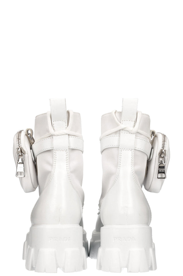PRADA Monolith Boots White