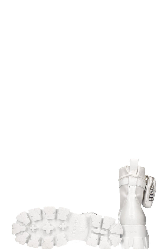 PRADA Monolith Boots White