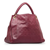Red Louis Vuitton Monogram Empreinte Artsy MM Hobo Bag
