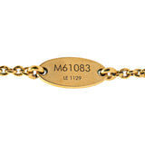 Gold Louis Vuitton Gold Plated Essential V Necklace