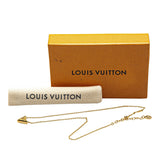 Gold Louis Vuitton Gold Plated Essential V Necklace