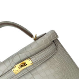 Pre Owned Hermes Kelly Beton Matte Designer Bag K20 GHW