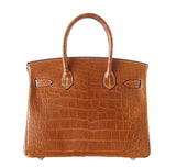 Hermes Birkin 30 Alligator Fauve Barenia Bag