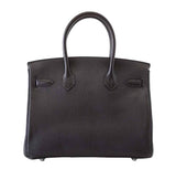 Hermes Birkin 30 Bag Black Chevre