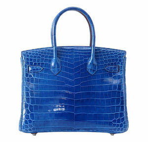 Hermes Birkin 30 Crocodile Mykonos Bag