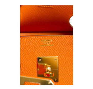 Hermes Birkin 30 Bag Orange