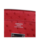 Hermes Birkin 30 Ostrich Bougainvillea Bag