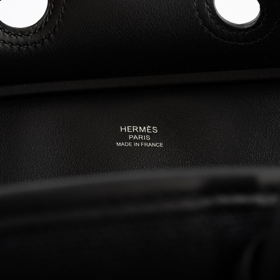 Hermès Birkin 25 Cargo Black Toile Goeland & Swift Leather Palladium Hardware