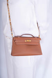 Hermès Kelly Mini Pochette Gold Swift Gold Hardware