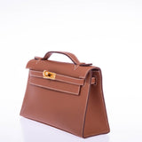 Hermès Kelly Mini Pochette Gold Swift Gold Hardware