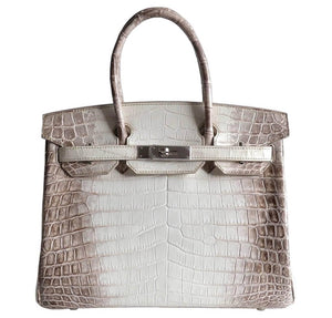 Hermes Birkin 30 Himalayan Niloticus Crocodile Bag
