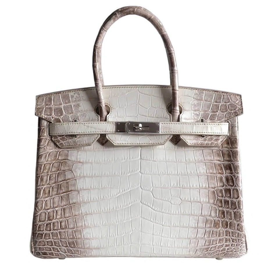 Hermes Birkin 30 Himalayan Niloticus Crocodile Bag