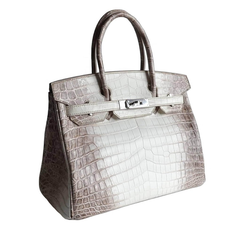 Hermes Birkin 30 Himalayan Niloticus Crocodile Bag