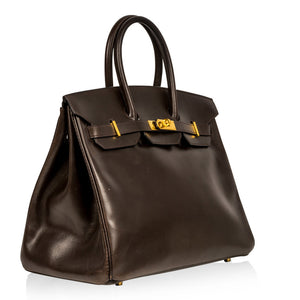 Birkin 35 - Brown Box Calf