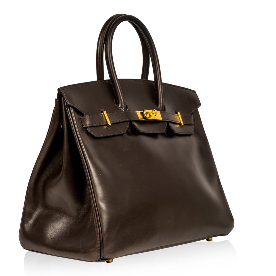 Birkin 35 - Brown Box Calf