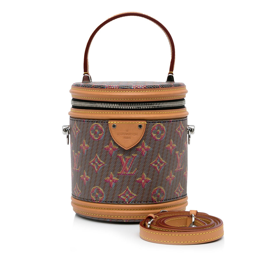 Blue Louis Vuitton Monogram LV Pop Cannes Vanity Bag