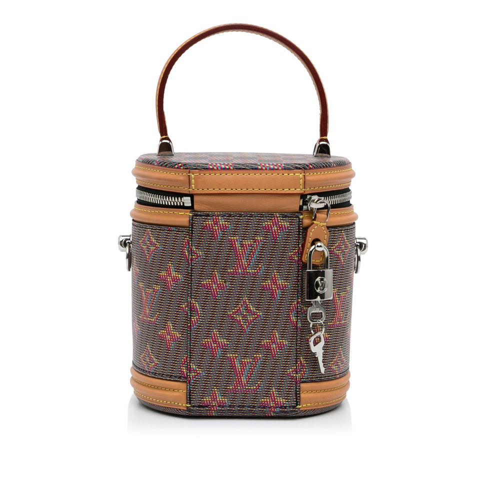 Blue Louis Vuitton Monogram LV Pop Cannes Vanity Bag