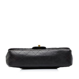 Chanel Kelly Parent Top Handle Medium Black Lambskin Gold