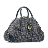 DIOR Oblique Double Saddle Bowler Handbag