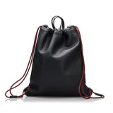 Gucci Logo Drawstring Backpack Black