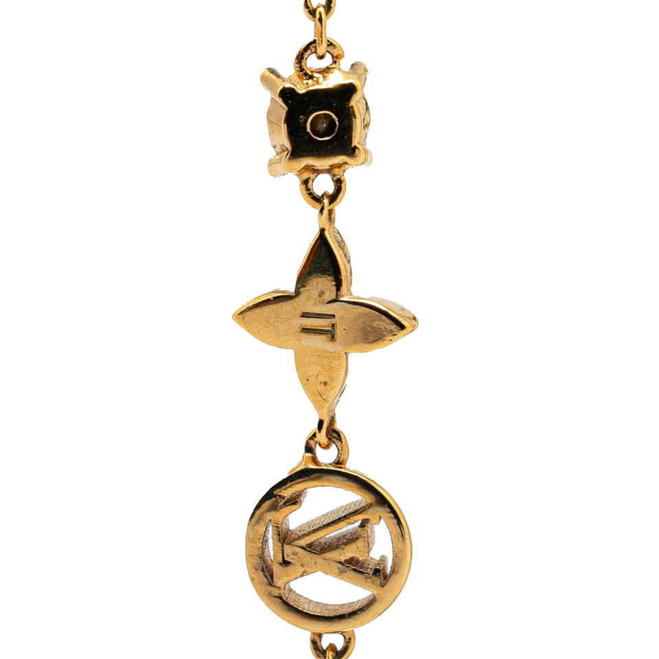 Gold Louis Vuitton Gold Plated Petit Louis Bracelet