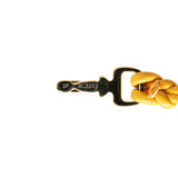 Yellow Louis Vuitton Gold Plated LV Padlock Bracelet