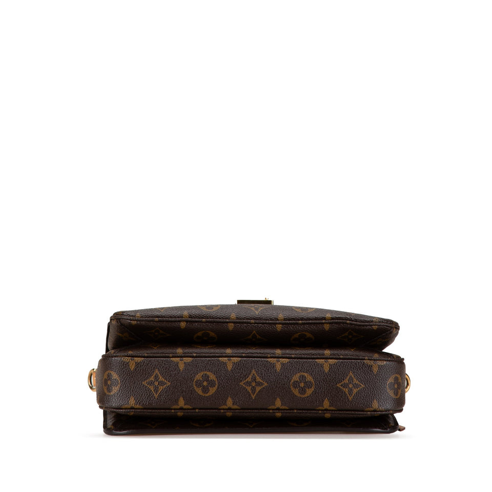 Brown Louis Vuitton Monogram Pochette Metis Satchel