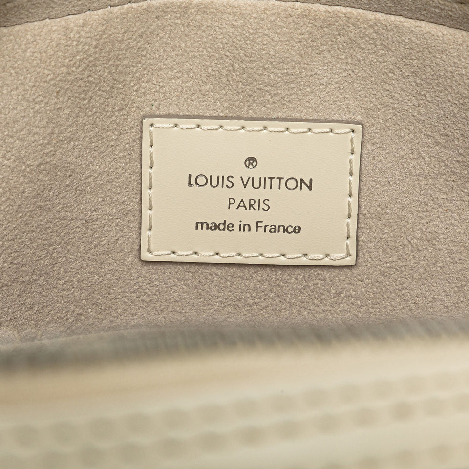 White Louis Vuitton Epi Jasmine Handbag
