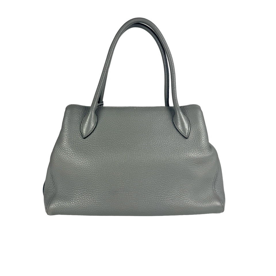 Prada Handbag Grey Vitello Daino