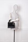 CHRISTIAN DIOR Lady Dior Medium Patent Black