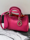 DIOR Smooth Calfskin Large Diorissimo Tote Fuchsia