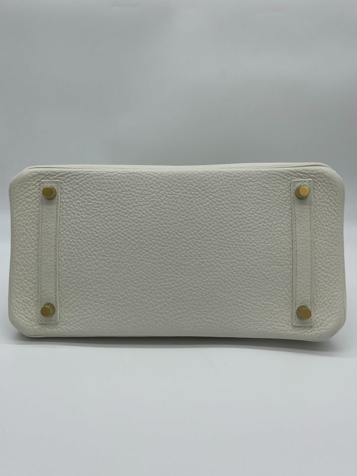 Hermes Birkin 30 White Togo Gold Hardware