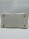 Hermes Birkin 30 White Togo Gold Hardware