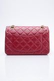 CHANEL Aged Calfskin Quilted 2.55 Reissue Mini Flap Red
